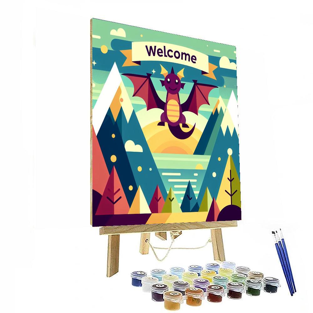 Mighty Dragon Adventure Paint By Numbers Art