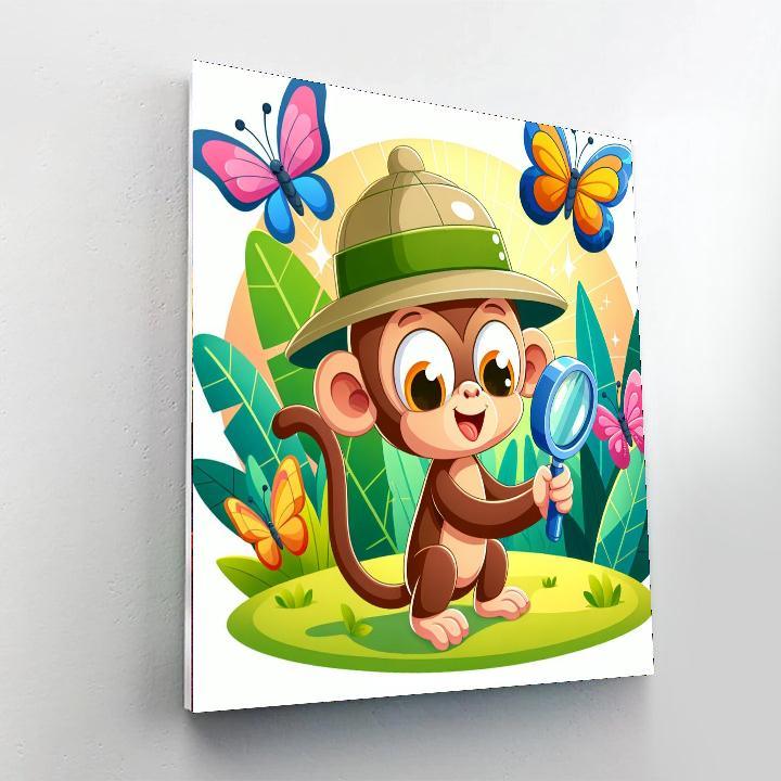 Safari Scientist Explorer Painting Number Kit