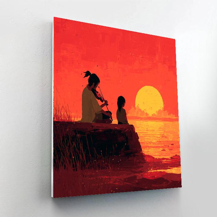 Evening Serenade With Mom DIY Paint By Numbers