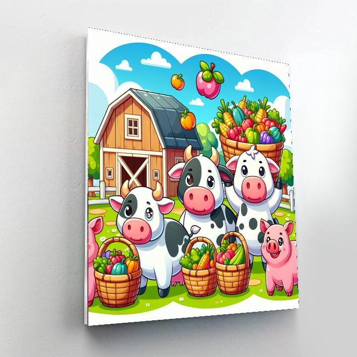 Farm Harvest Festival Paint By Numbers