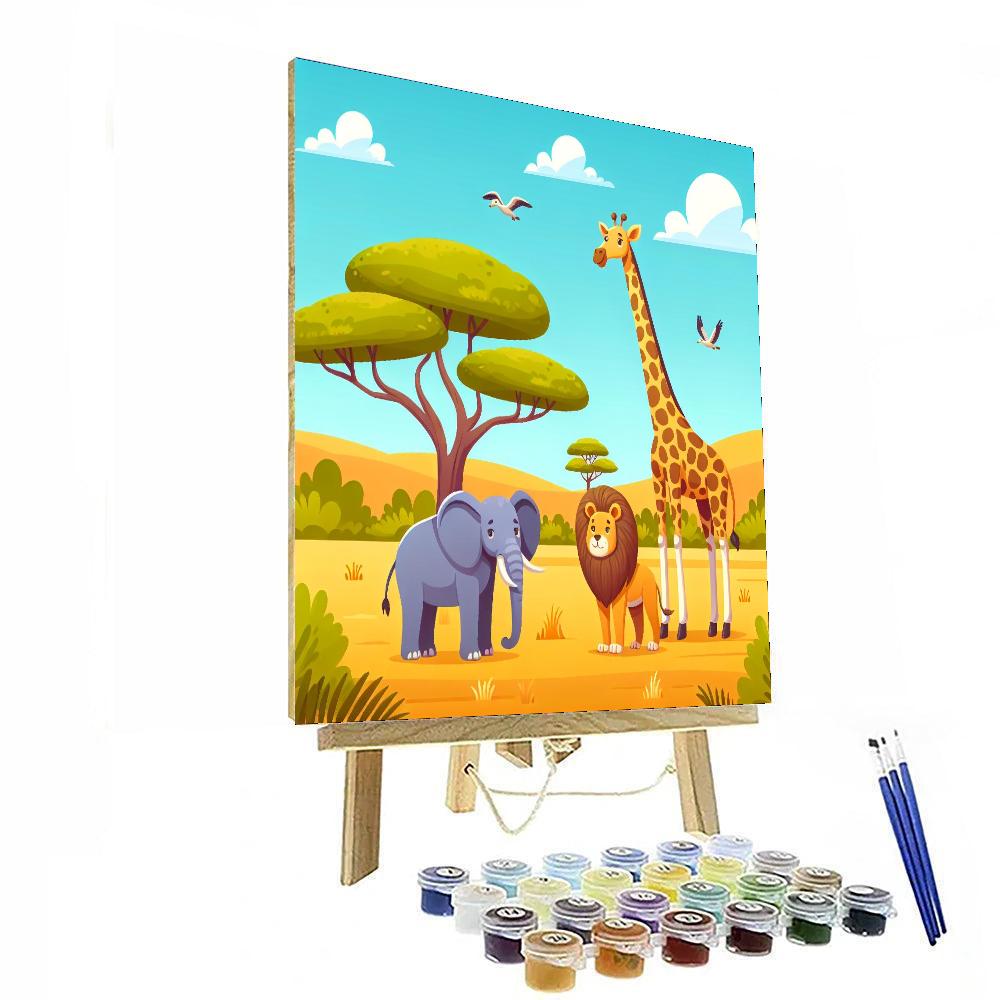 Safari Wonders DIY Paint By Numbers