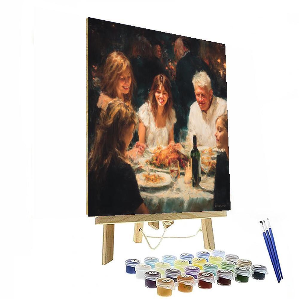 Evening Of Gratitude Number Painting