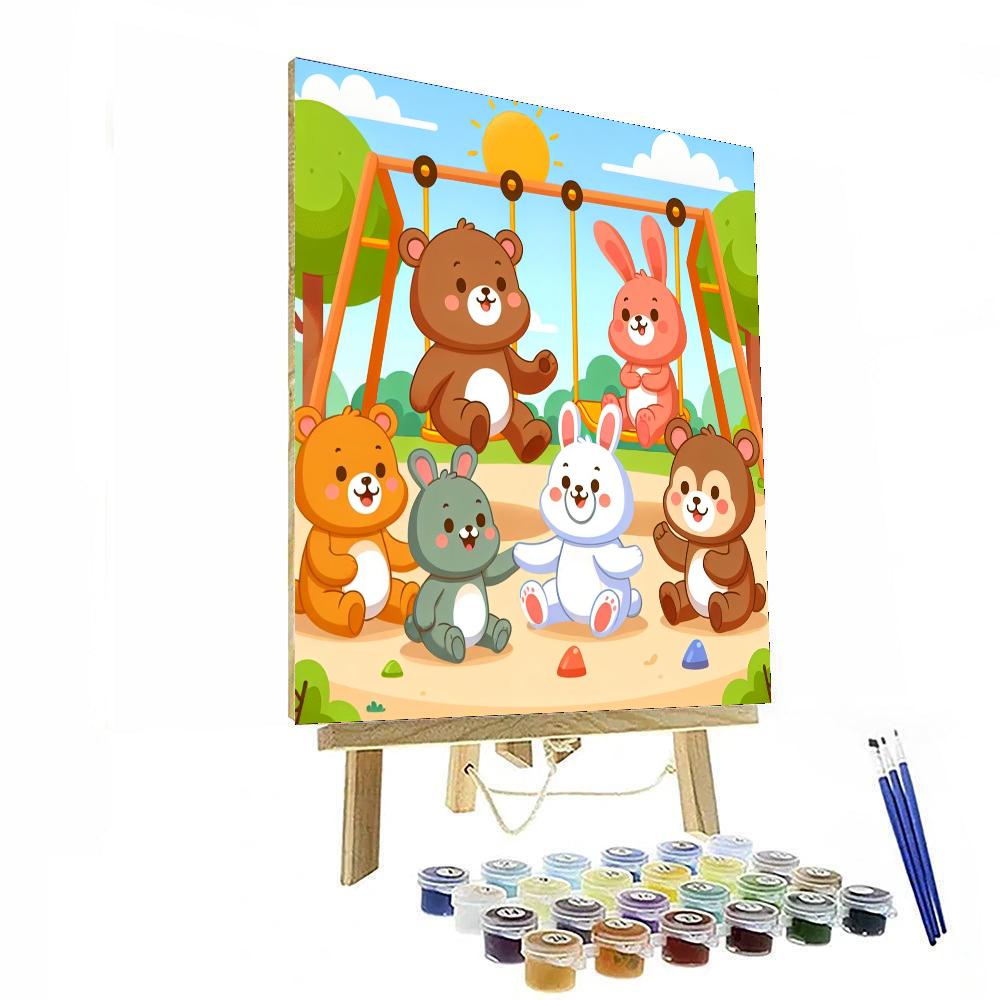 Sunny Animal Playground Paint By Number