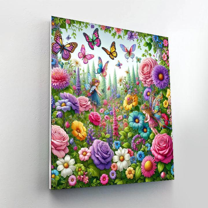Enchanting Garden Dreams Painting Number Kit