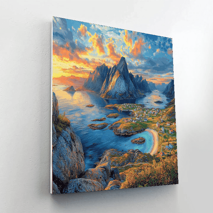 Lofoten Islands - Svolvaer Painting Number Kit