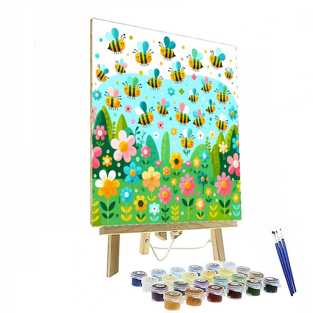 Bees’ Buzzing Bonanza Paint By Numbers