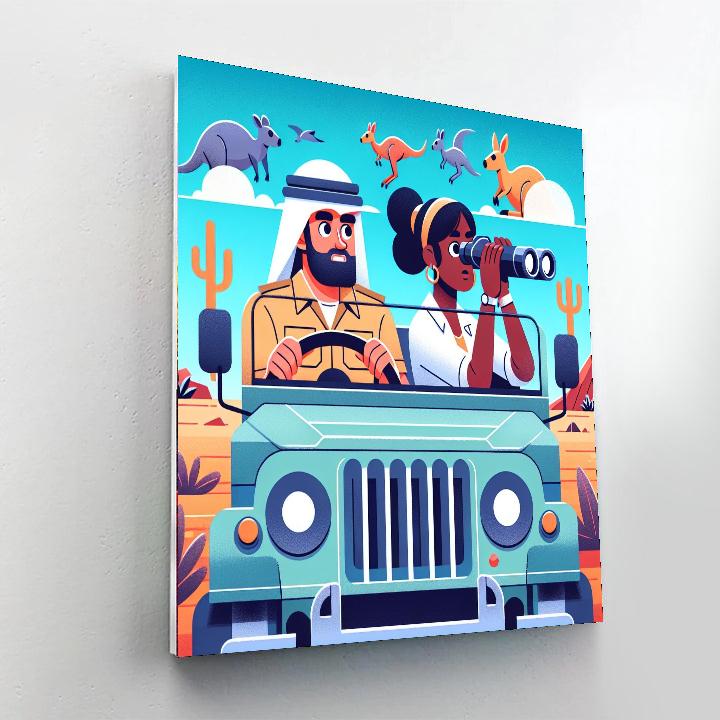 Outback Safari Paint By Number