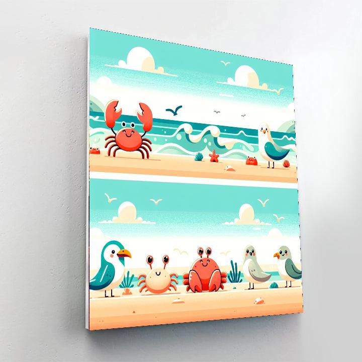 Coastal Creature Celebration Painting By Numbers Kit