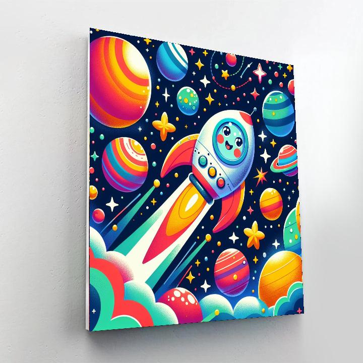 Cosmic Space Adventures Numbered Painting Kits