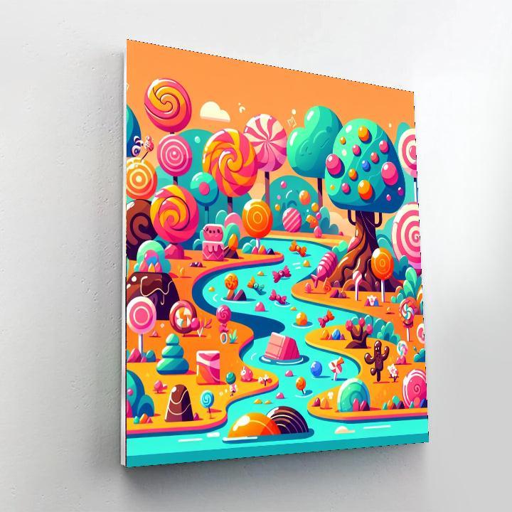Delightful Candy Adventure Number Painting