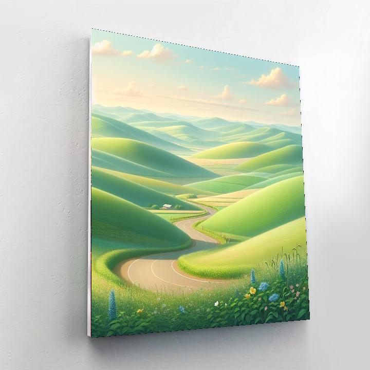 Peaceful Country Road Paint By Number