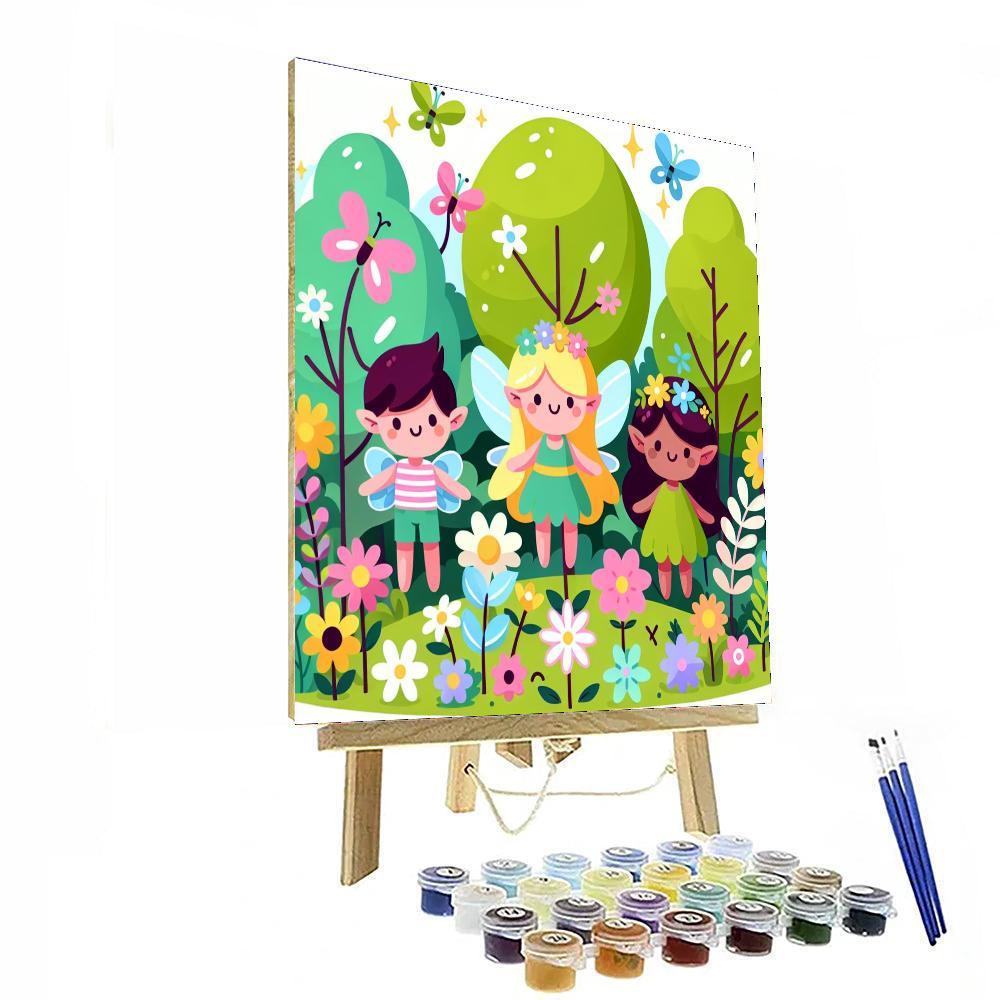 Friendly Fairy Forest Painting By Numbers Kit