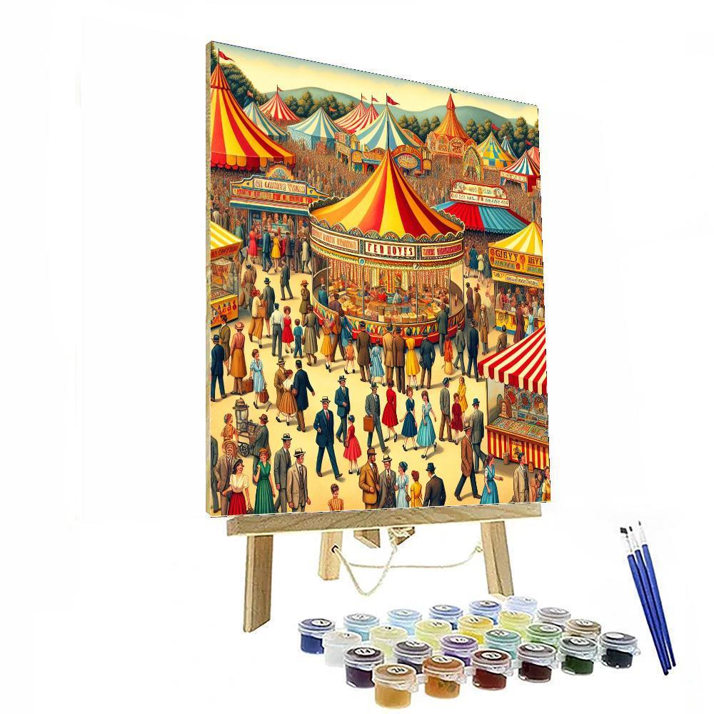 Charming Vintage Fair Numbered Painting Kits