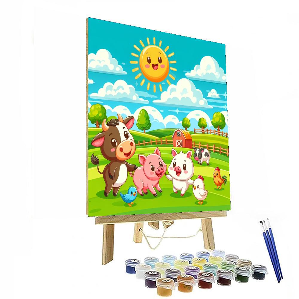Jolly Farm Adventures Paint By Numbers Art