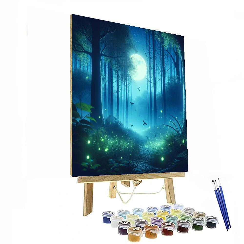 Enchanted Woodland Night Paint By Numbers Kits