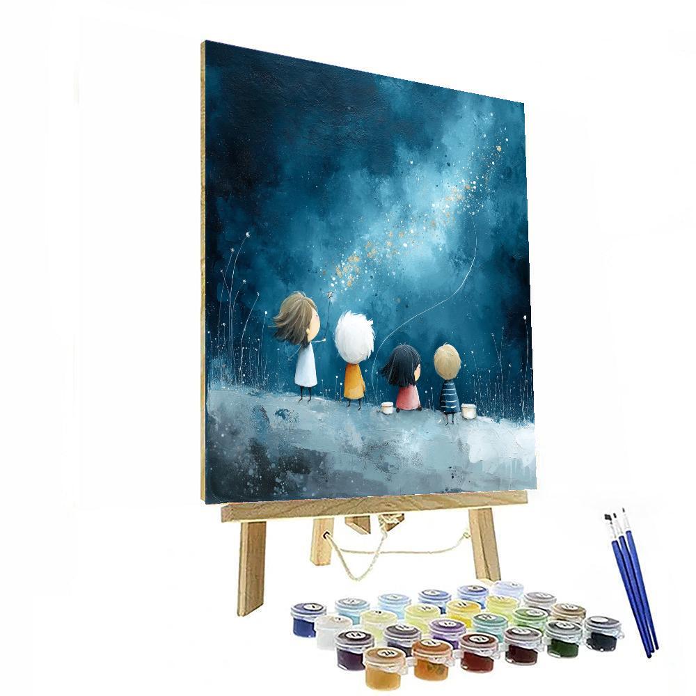 Mothers And Magical Stars DIY Paint By Numbers