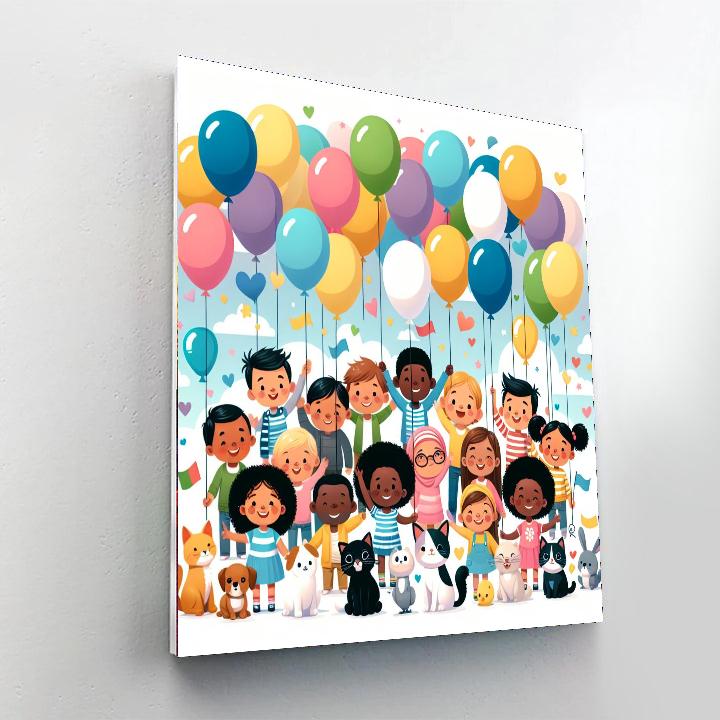 Balloon Bonanza Blast Numbered Painting Kits