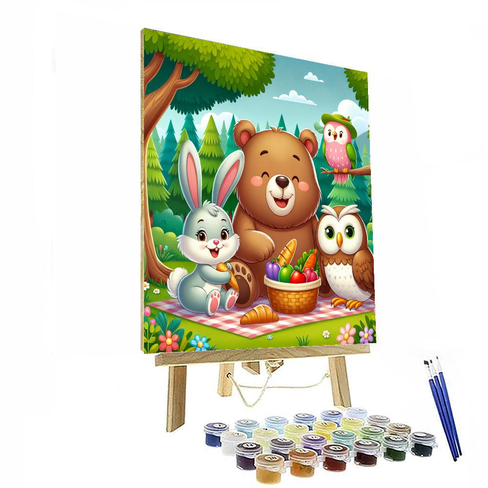 Friendly Forest Family Numbered Painting Kits