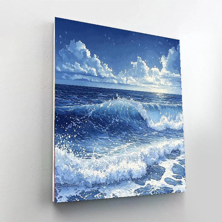 Hokusai Inspired The Ocean's Heartbeat  Painting By Numbers Kit