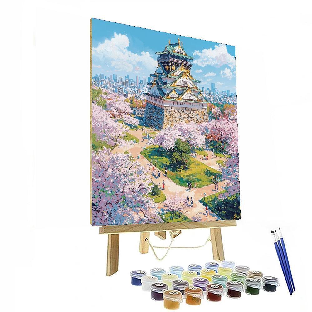 Osaka Castle Park - Japan Numbered Painting Kits