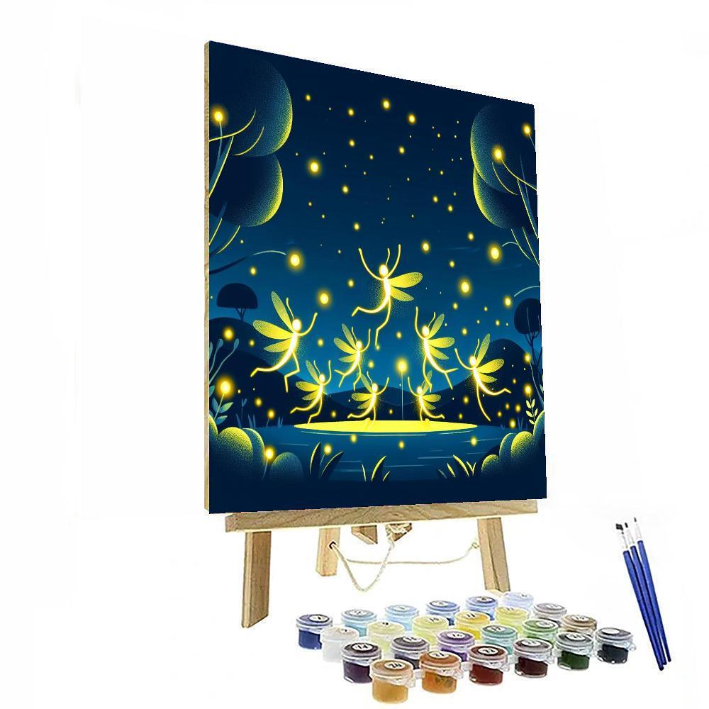 Dazzling Fireflies DIY Paint By Numbers