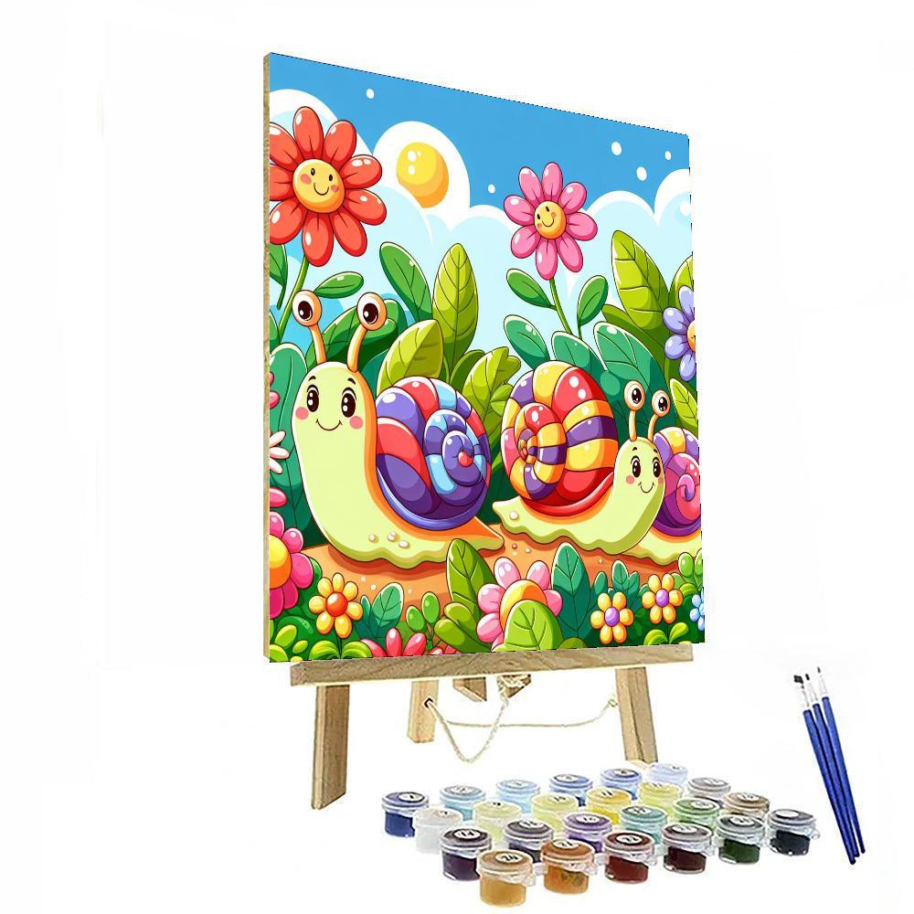 Sassy Snails Painting Number Kit