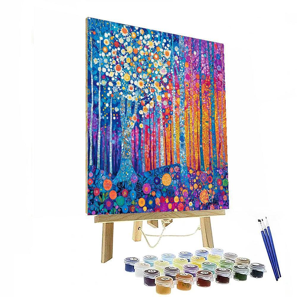 Gustav Klimt Inspired Spirit Of The Forest  Painting By Numbers Kit