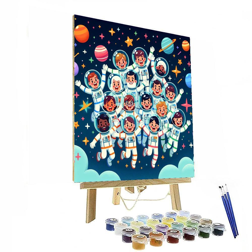 Amazing Astronaut Adventures Paint By Numbers Kits