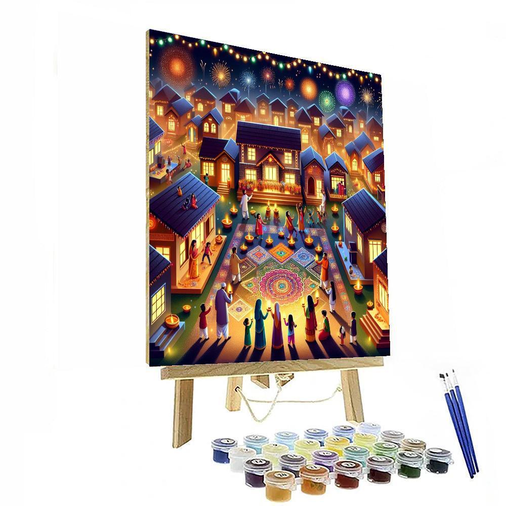 The Festival Of Lights - Diwali - India Paint By Numbers Kits