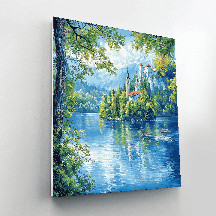 Lake Bled DIY Paint By Numbers