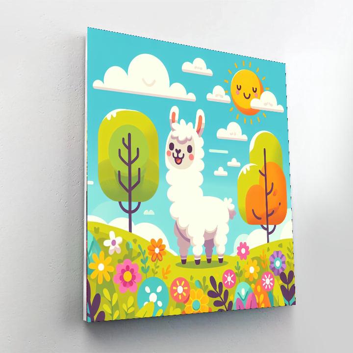Laughing Llama Paint By Color