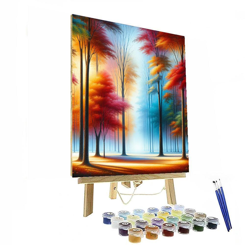 Peaceful Autumn Retreat Painting By Numbers Kit