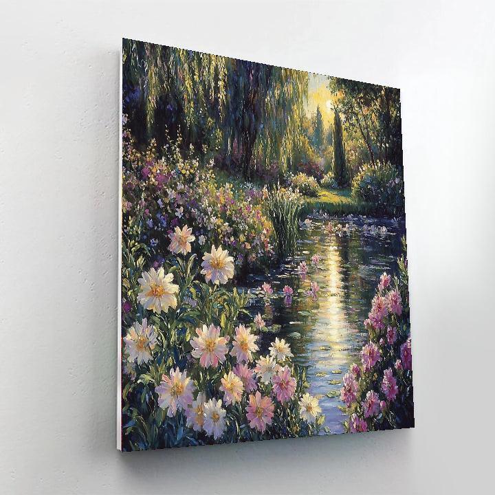 Claude Monet Inspired Monet's Secret Garden  Numbered Painting Kits