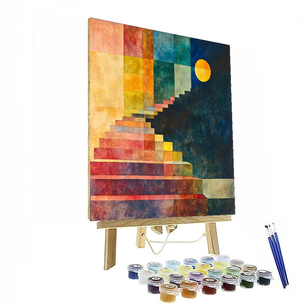 Paul Klee Inspired Ebullient Rhythms  Number Painting