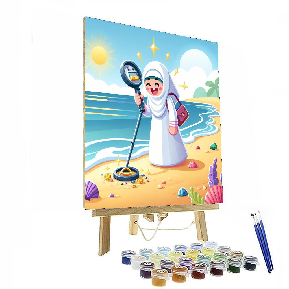 Beachcomber's Treasure Hunt DIY Paint By Numbers