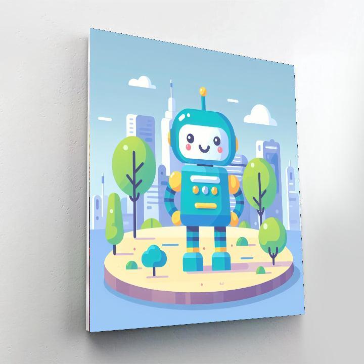 Adventure Seeker Robot Numbered Painting Kits