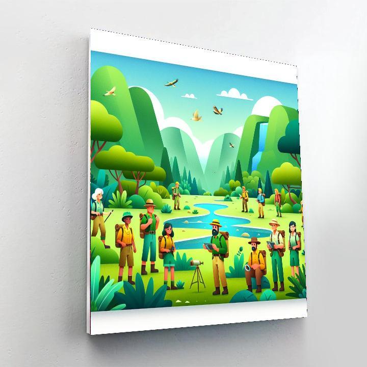 Adventure In A Hidden Valley Paint By Numbers Art