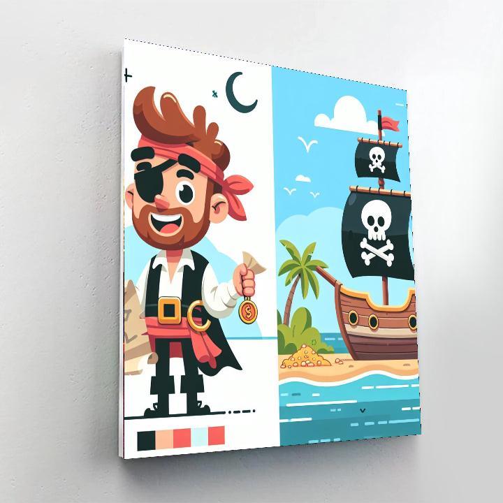 Adventure On Pirate Island Paint By Color