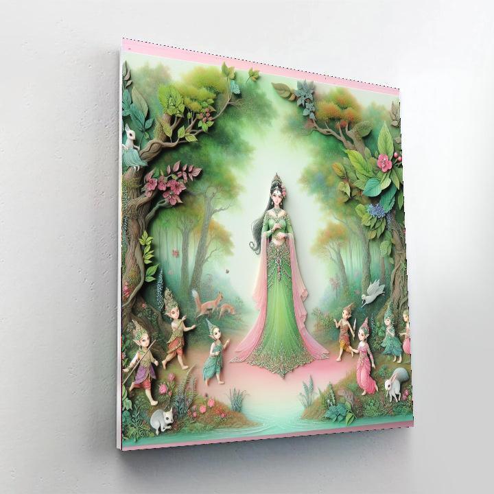 Snow White's Woodland Harmony Painting By Numbers Kit