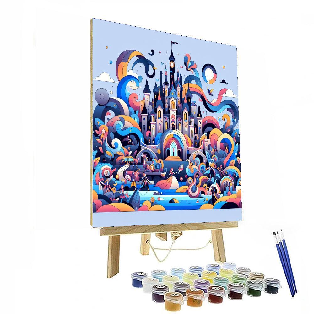 Fairytale Castle Capers Painting By Numbers Kit