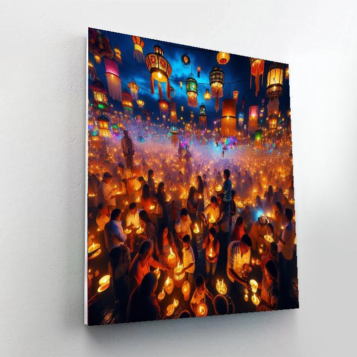 Noche De Las Velitas Paint By Numbers Art