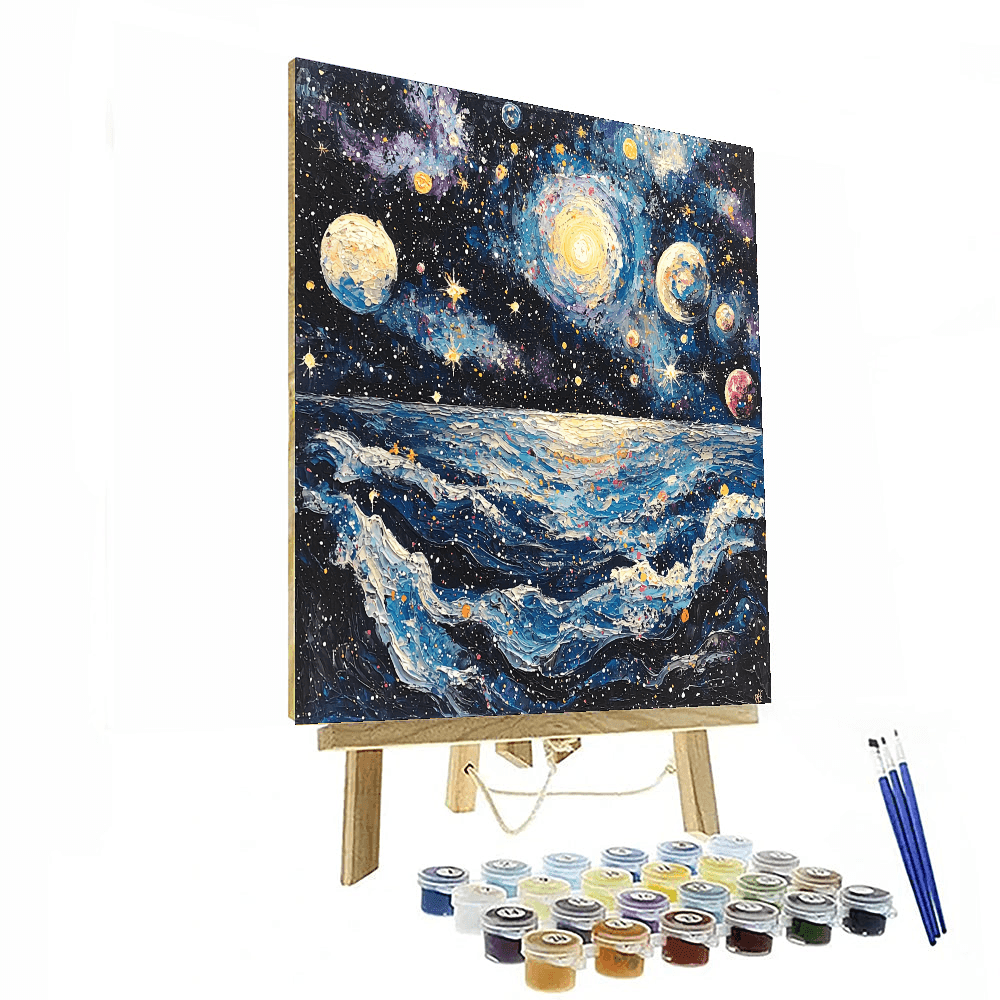 Dalí Inspired Galactic Harmony - DIY Painting By Numbers Kit