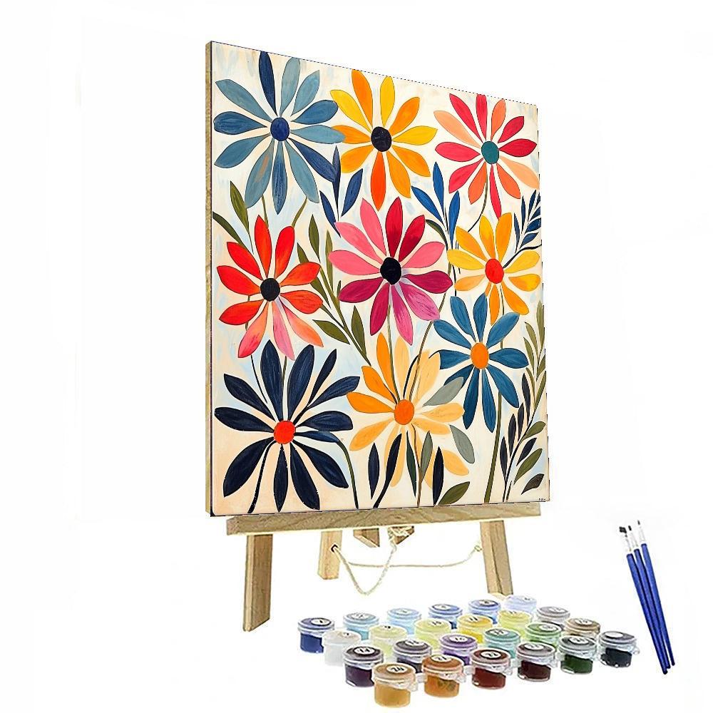 Henri Matisse Inspired Charming Petals Of Joy  Number Painting