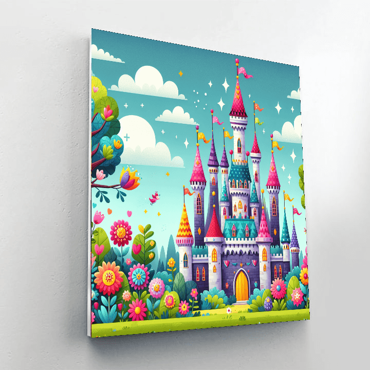 Joyful Fairy Tale Castle Paint By Number