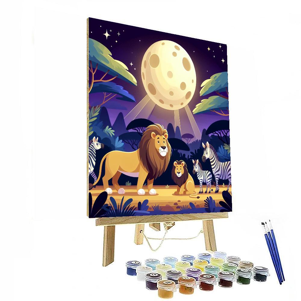 Moonlight Safari Expedition Numbered Painting Kits