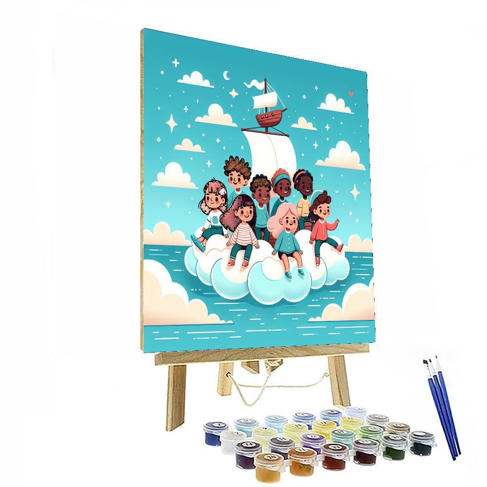 Sailing On Cloud Seas Number Painting