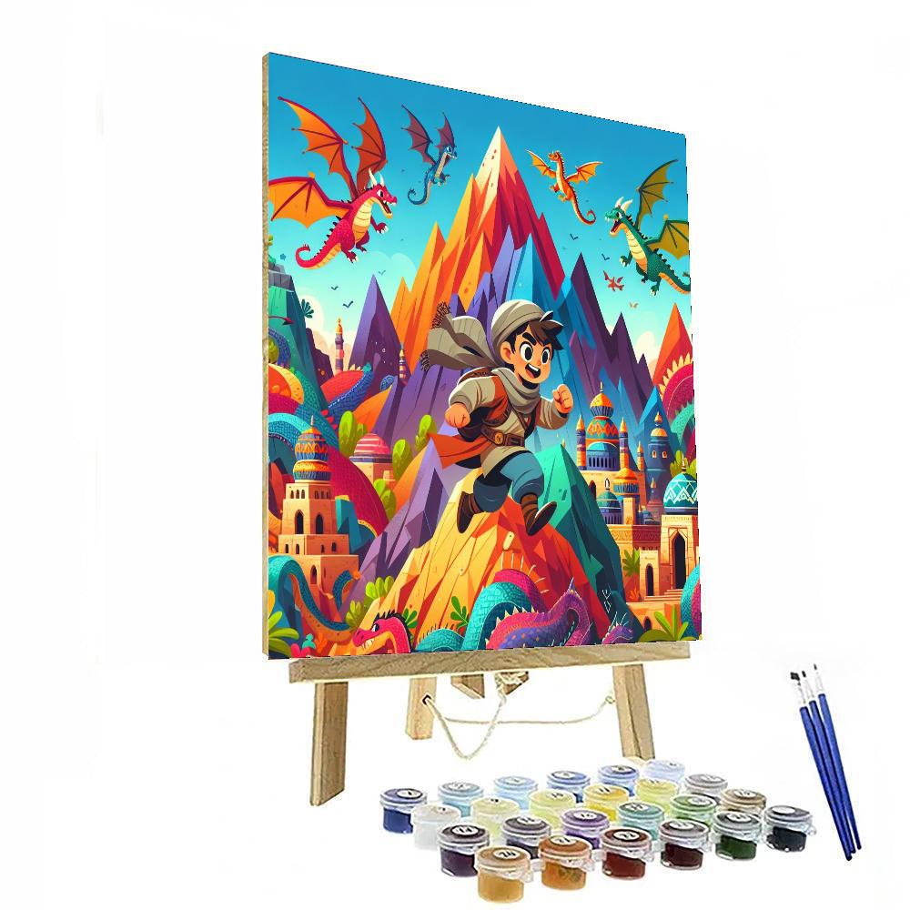 Adventure To Dragon Mountain Painting Number Kit