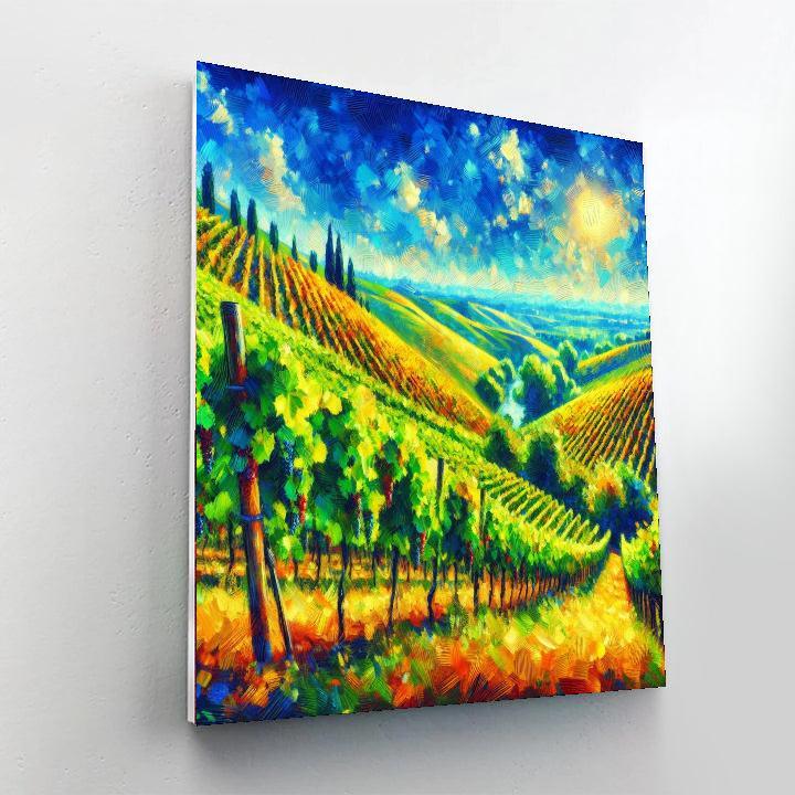 Vibrant Italian Vineyard Paint By Numbers