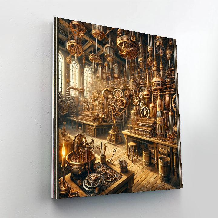 Steampunk Inventor's Workshop Painting By Numbers Kit