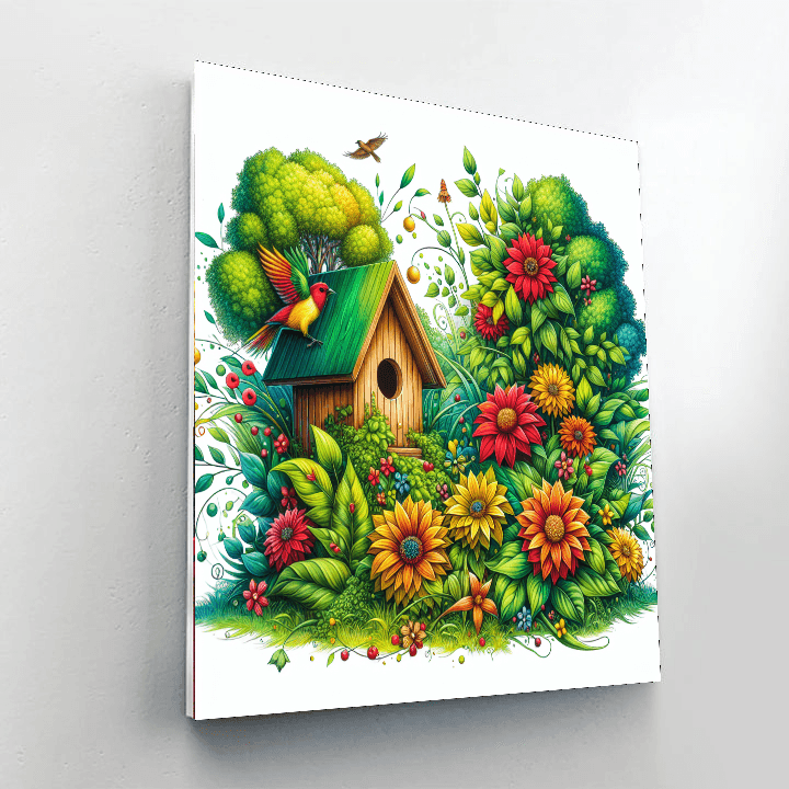 Charming Birdhouse Retreat Paint By Numbers Kits